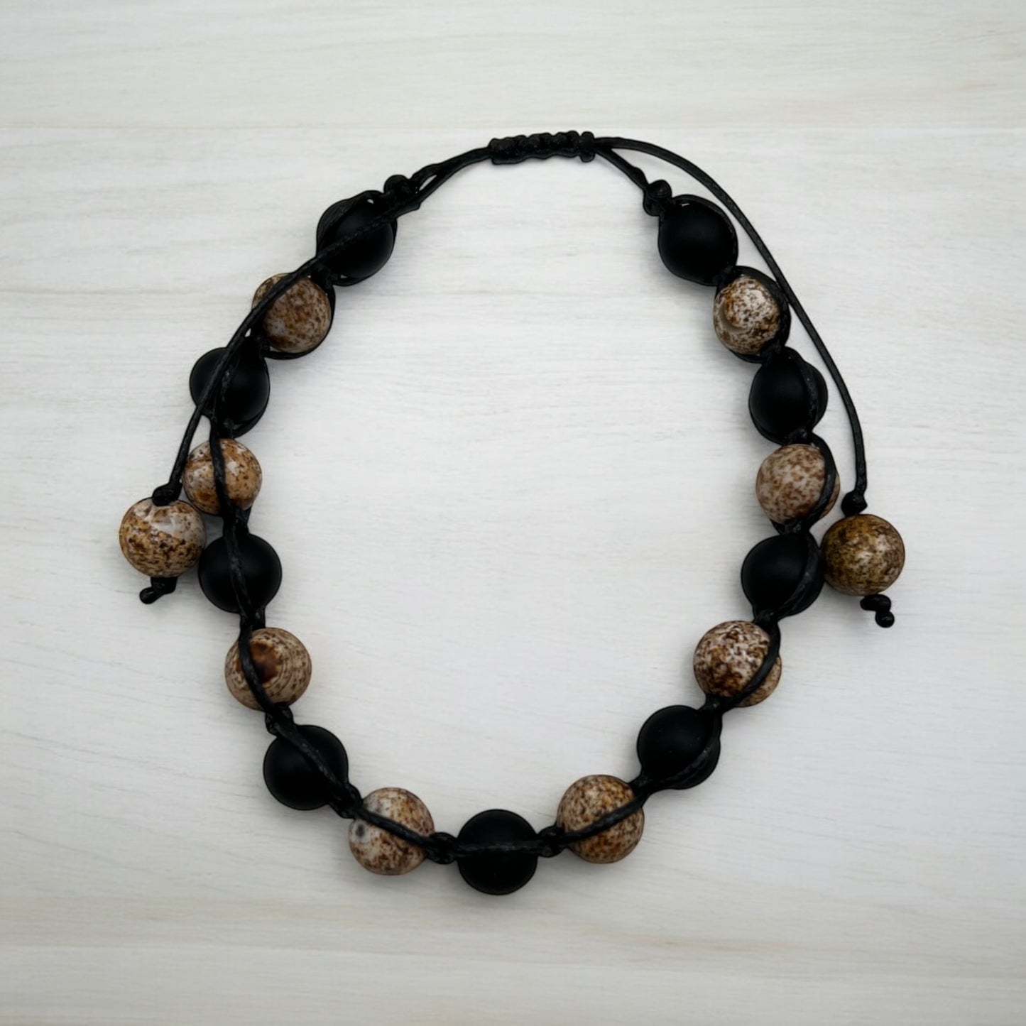 Men's Cracked Onyx Bracelet