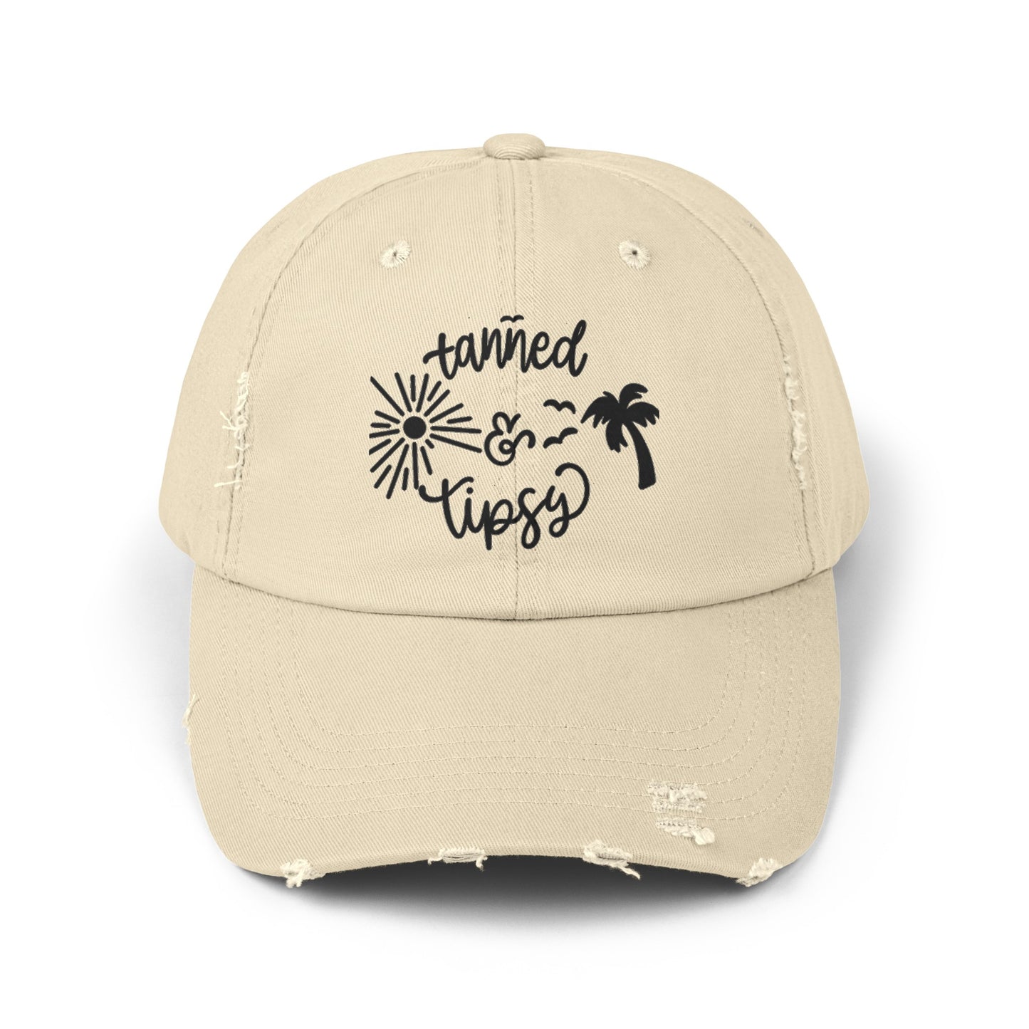 Tanned & Tipsy  Distressed Cap