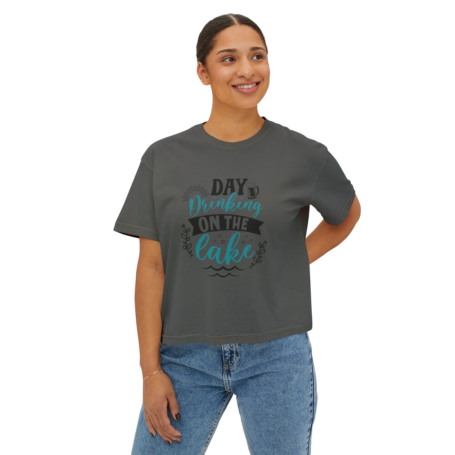 Day Drinking On The Lake -  Boxy Tee