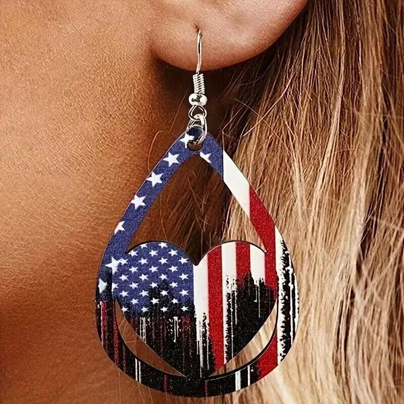 US Flag Earrings