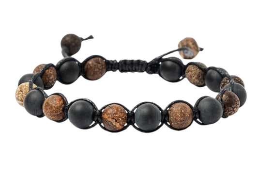 Men's Cracked Onyx Bracelet