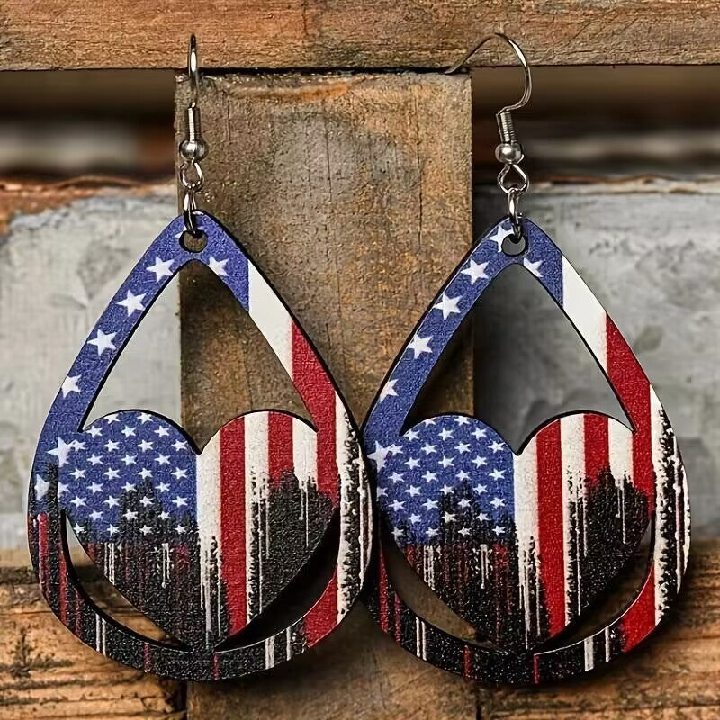 US Flag Earrings