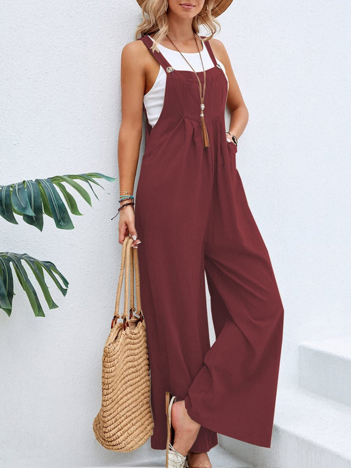 Super Cute Square Neck Comfy and Stylish Overalls - Dress up or down