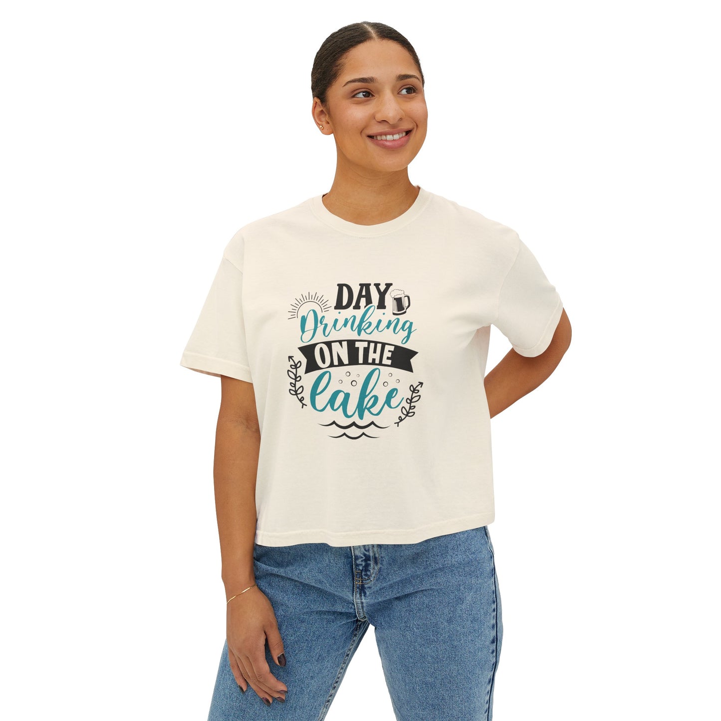 Day Drinking On The Lake -  Boxy Tee