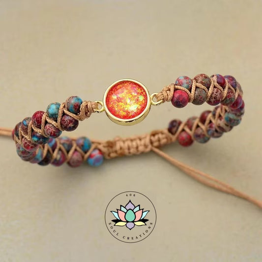 Opal Fire Element Energy Bracelet