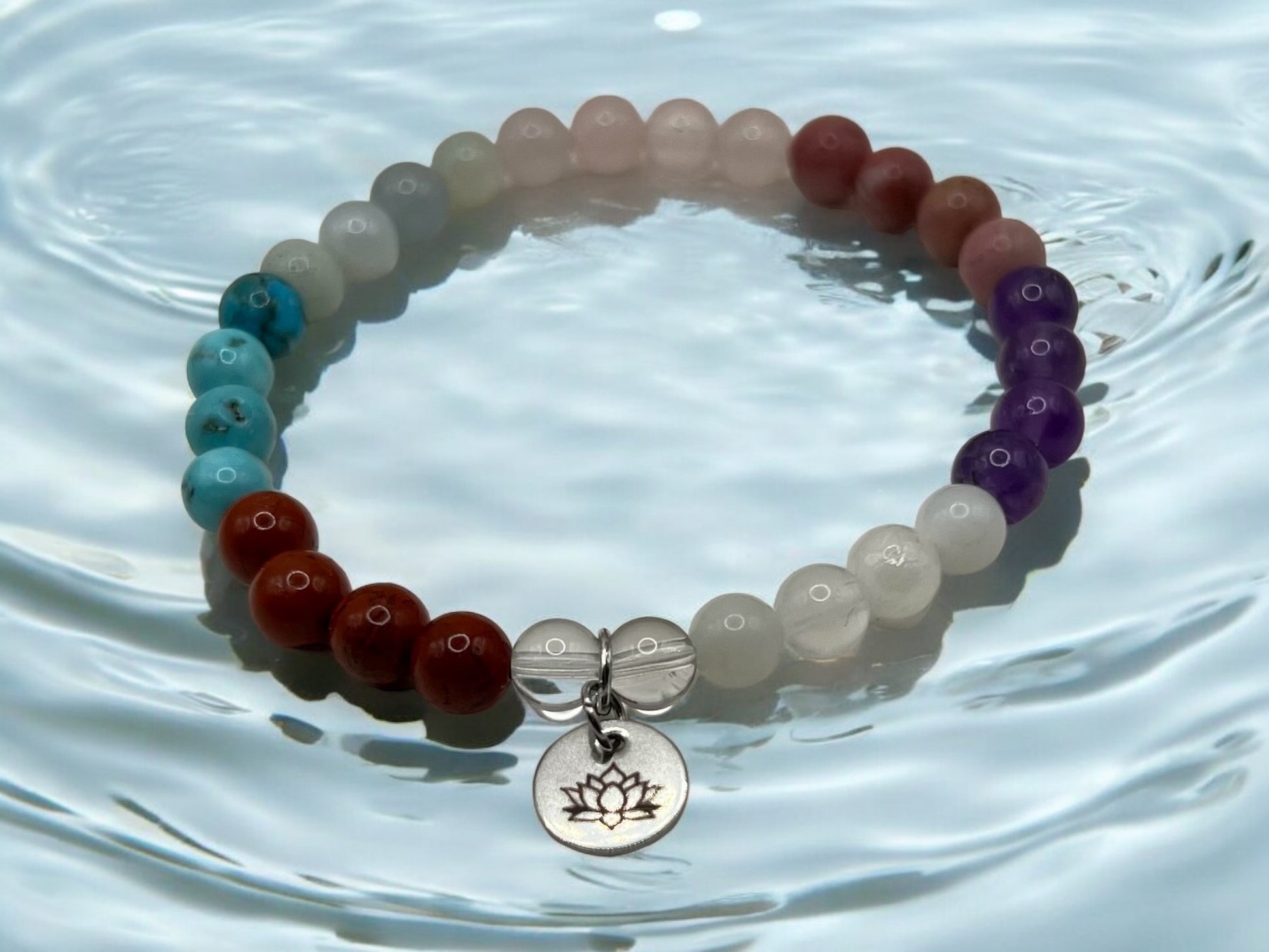 pisces amethyst moonstone red jasper turquoise aquamarine rose quartz rhodonite