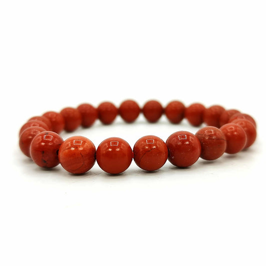 Red Jasper Bracelet for Balancing Energy, Reducing Inflammation & Anxiety, Improving Focus & Relationships