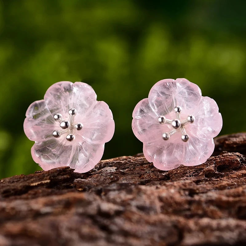 Lotus Sterling Silver Earrings