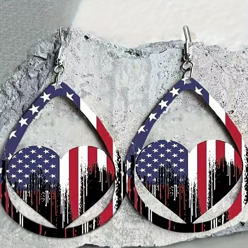 US Flag Earrings