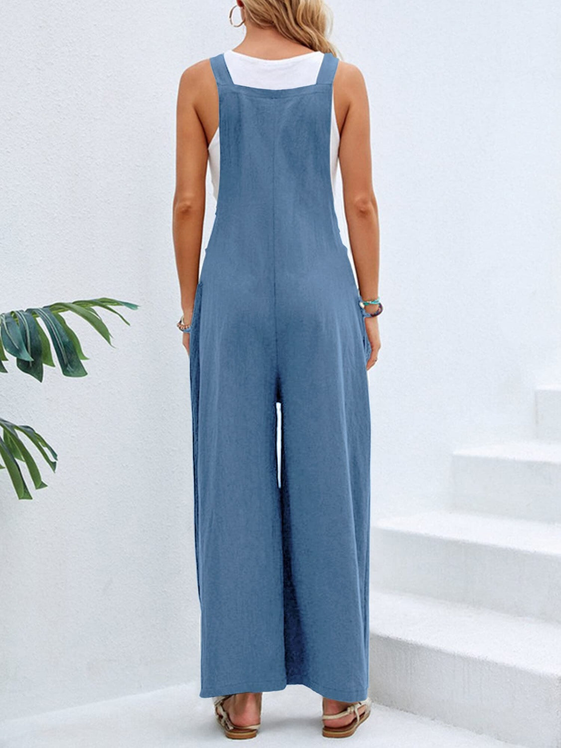 Super Cute Square Neck Comfy and Stylish Overalls - Dress up or down