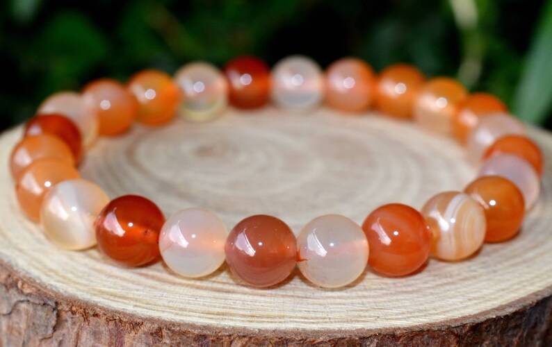 Carnelian Bracelet for Boosting Self Esteem - Passion - Courage - Energy - Creativity