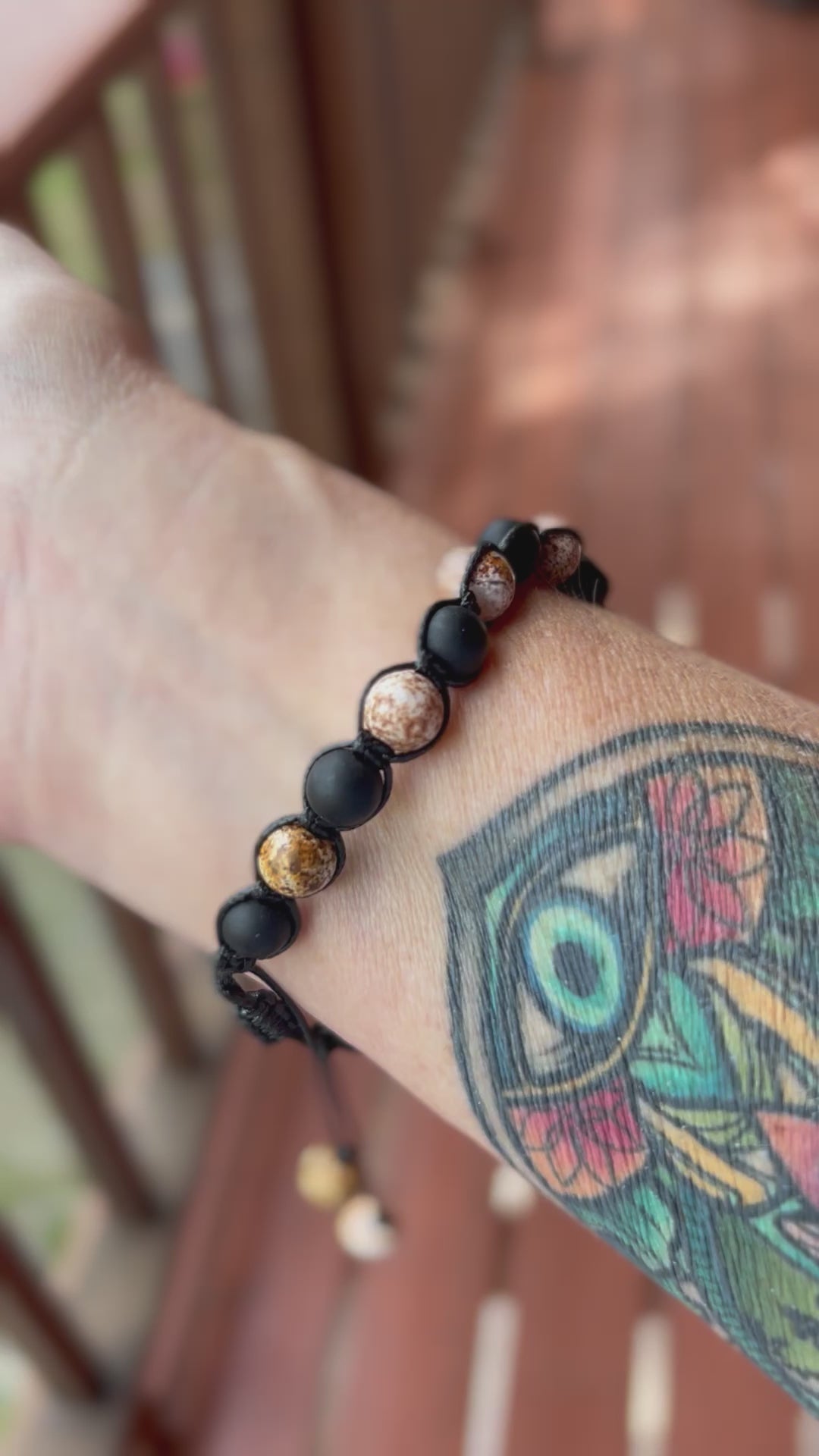 Men's Cracked Onyx Bracelet