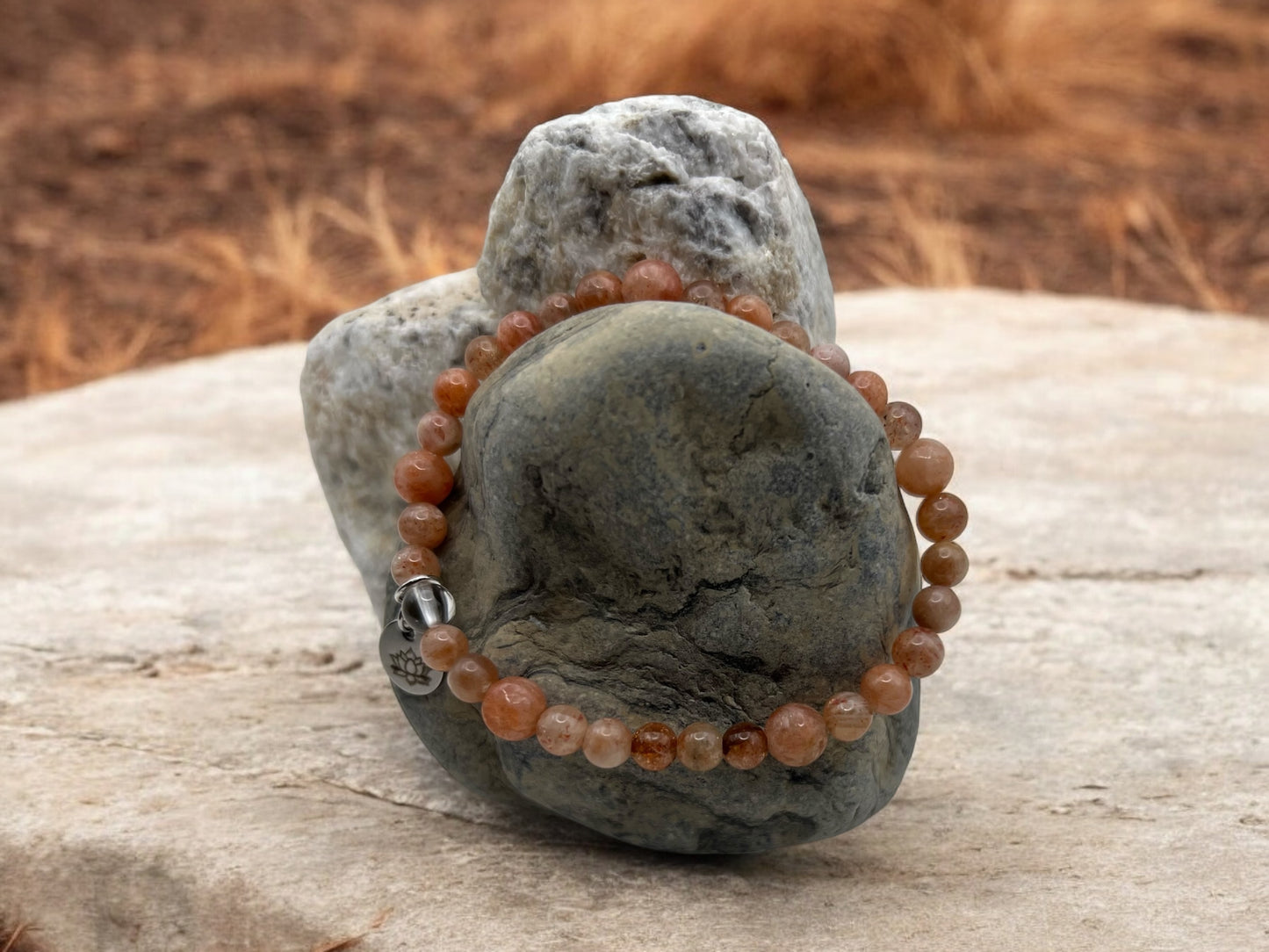 Sunstone gemstone bracelet 