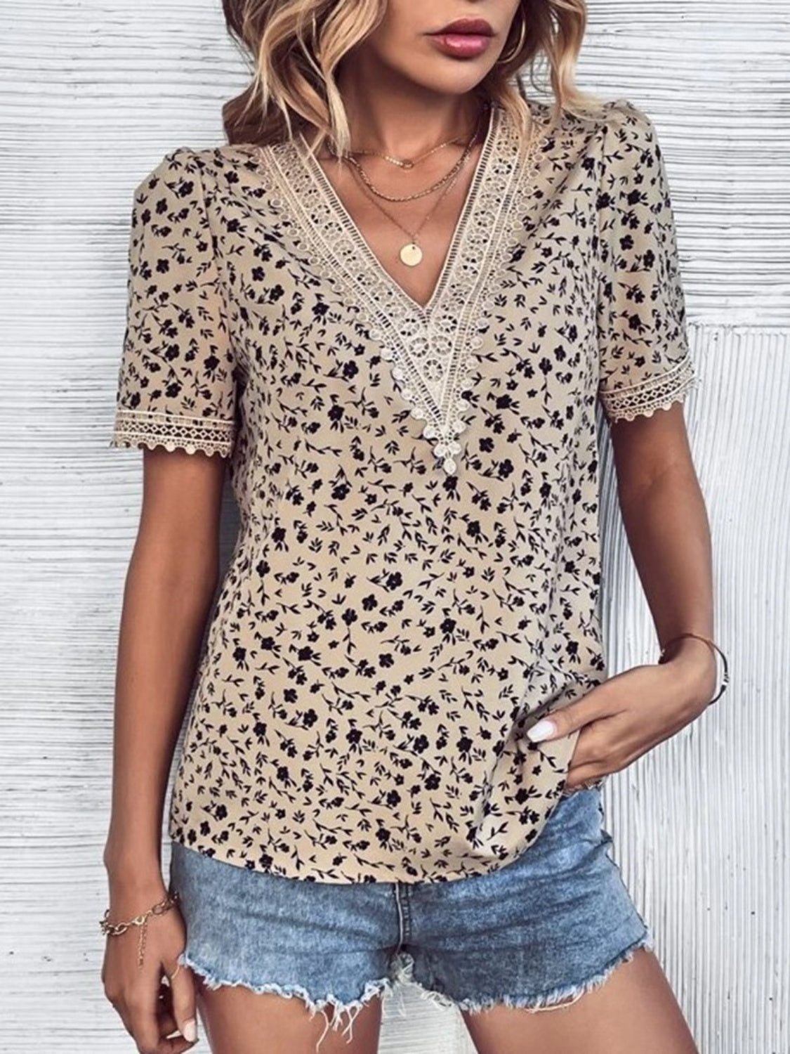 Boho or Western Chic Floral Shirt