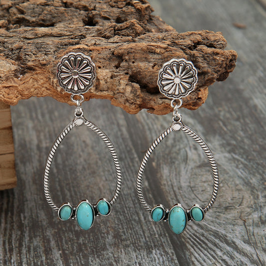 Turquoise Teardrop Earrings