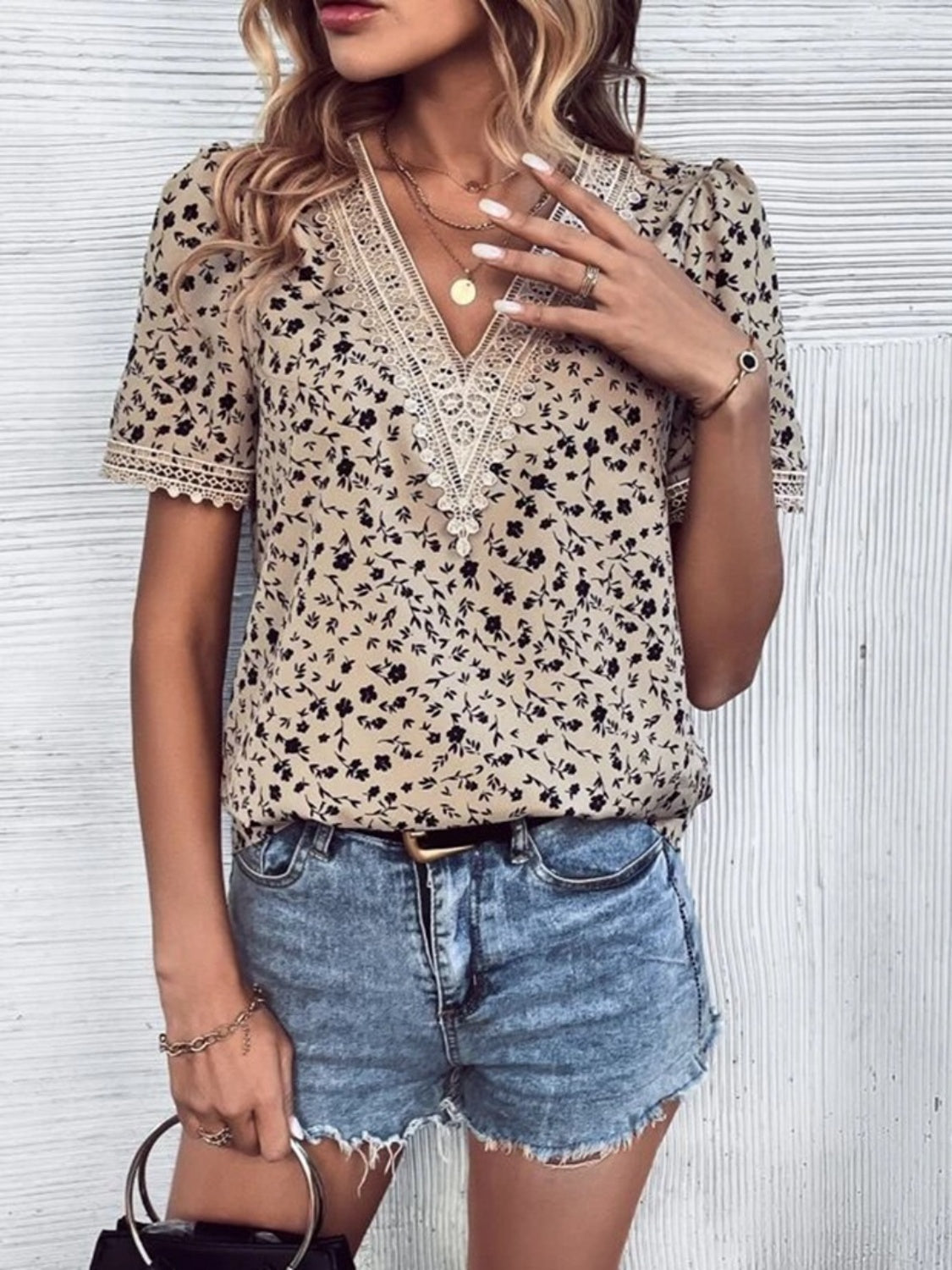 Boho or Western Chic Floral Shirt