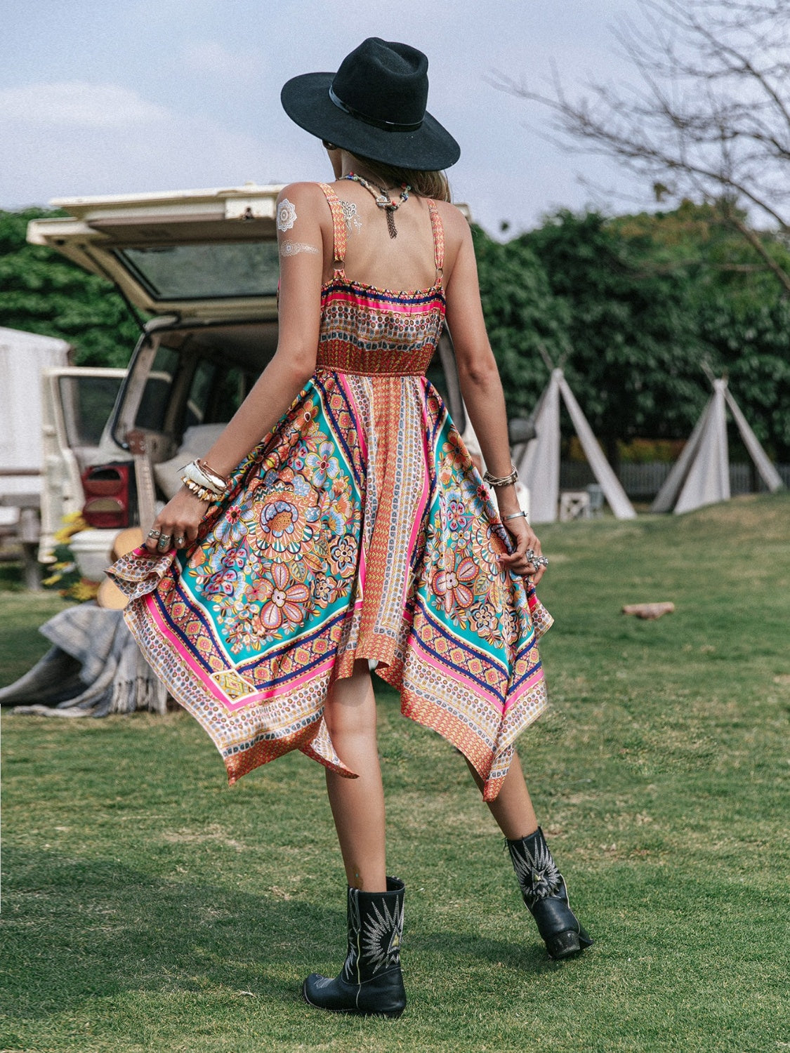 Bandana Print Dress